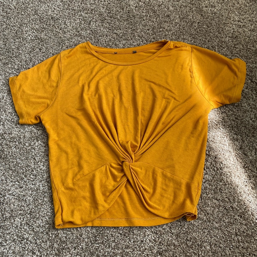 Forever 21 Mustard Yellow Crop Top